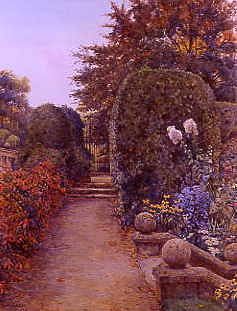 Photo of "THE MASTER'S GARDEN, CLARE COLLEGE, CAMBRIDGE, ENGLAND" by ERNEST ARTHUR ROWE