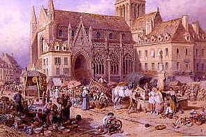 Photo of "MARKET DAY, ST GERVAISE, FALAISE, FRANCE" by MYLES BIRKET FOSTER