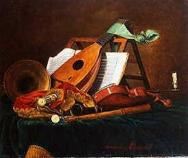 Photo of "STILL LIFE WITH MUSIC" by A PERCHERON