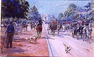 Photo of "SCENE ON THE CHAMPS ELYSEES, PARIS, FRANCE" by GEORGES STEIN