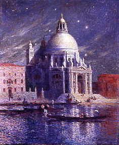 Photo of "VIEW OF VENICE, ITALY, BY NIGHT" by FERNAND LOYEN DE PUIGAUDEAU