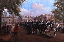 Photo of "THE ROYAL HORSE GUARDS CROSSING HORSE GUARDS PARADE LONDON" by HARRY PAYNE