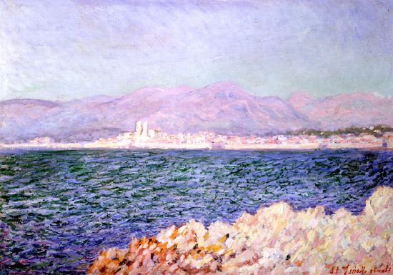 Photo of "LE GOLFE D'ANTIBES, SOUTH OF FRANCE, 1888" by CLAUDE MONET