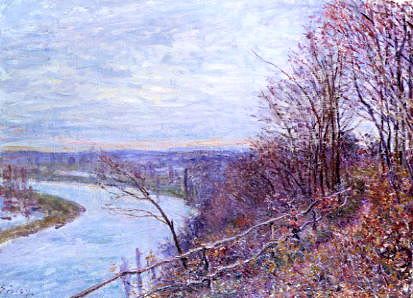 Photo of "MATINEE DE FEVRIER, LES BORDS DU LOING, C.1881" by ALFRED SISLEY