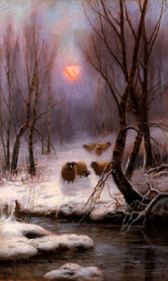 Photo of "WINTER SUNSET" by SIDNEY (ACTIVE 1864-1917 PIKE