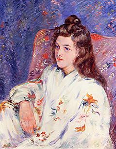 Photo of "A PORTRAIT OF THE ARTIST'S DAUGHTER" by JEAN-BAPTISTE-ARMAND GUILLAUMIN