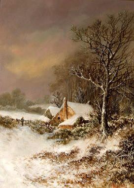 Photo of "THE COTTAGE IN WINTER" by WILLIAM STONE