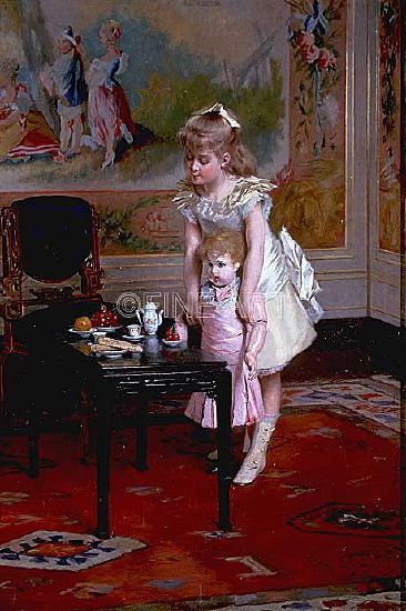 Photo of "DOLLY 'S TEATIME" by GUSTAVE LEONARD DE JONGHE
