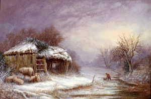 Photo of "A WINTER LANDSCAPE" by WILLIAM THOMAS SUCH