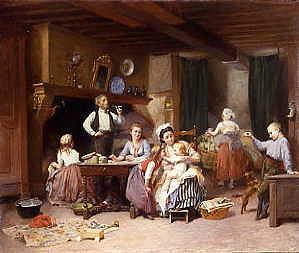 Photo of "THE HAPPY FAMILY" by CHARLES AUGUSTE ROMAIN LOBBEDEZ