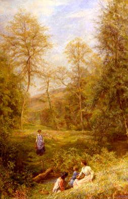 Photo of "A PICNIC IN THE WOODS" by EDGAR BARCLAY
