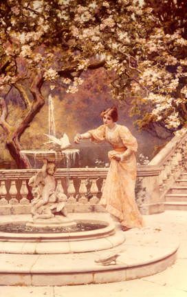 Photo of "AT THE FOUNTAIN" by LEONARD CHARLES (REVIVED NIGHTINGALE