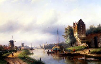 Photo of "LIFE ON THE CANAL" by JAN JACOB COENRAAD SPOHLER