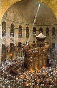 Photo of "THE SACRED FIRE AT JERUSALEM" by EUGENE ALEXIS GIRARDET
