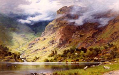 Photo of "HIGHLAND LANDSCAPE, SCOTLAND" by CHARLES (WORKING 1854-19 STUART