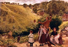 Photo of "THE EMIGRANTS'LAST SIGHT OF HOME,HEITH HILL,SURREY" by RICHARD REDGRAVE