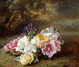 Photo of "STILL LIFE WITH ROSES" by C.F. HURTEN
