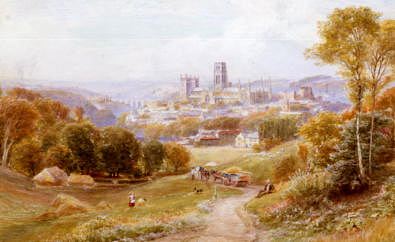 Photo of "DURHAM CATHEDRAL, ENGLAND, FROM THE HILLS" by EBENEZER WAKE COOK