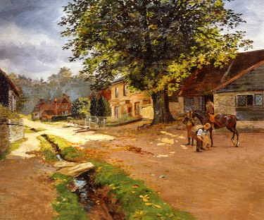 Photo of "OUTSIDE THE BLACKSMITH'S SHOP" by THOMAS J. PURCHAS