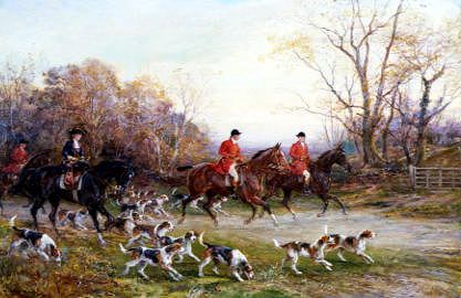 Photo of "THE START OF THE HUNT" by HEYWOOD HARDY