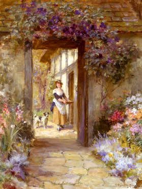 Photo of "THROUGH THE GARDEN DOOR" by GEORGE SHERIDAN KNOWLES