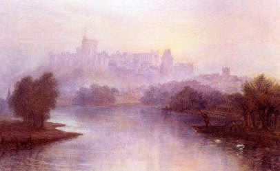 Photo of "WINDSOR CASTLE, MORNING (ENGLAND)" by RICHARD (ACTIVE 1852-188 ELMORE