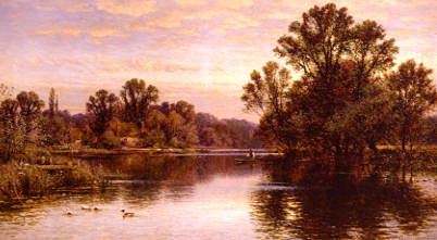 Photo of "A VIEW ON THE RIVER THAMES, ENGLAND" by ALFRED AUGUSTUS GLENDENING