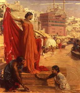 Photo of "BATHING IN THE GANGES, INDIA" by VALENTINE CAMERON PRINSEP