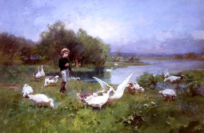 Photo of "TENDING THE GEESE" by LUIGI CHIALIVA