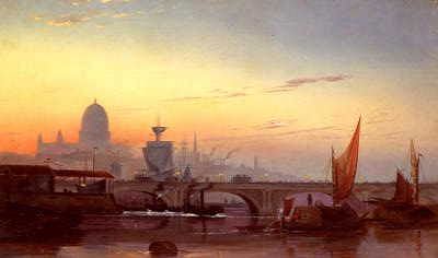 Photo of "LONDON BRIDGE AND ST.PAUL'S CATHEDRAL, LONDON, ENGLAND" by CHARLES JOHN DE LACEY