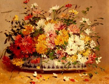Photo of "A BOWL OF SUMMER FLOWERS" by HENRI CAUCHOIS