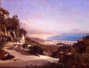 Photo of "A VIEW OF THE BAY OF NAPLES, ITALY, 1868" by WILLIAM WYLD