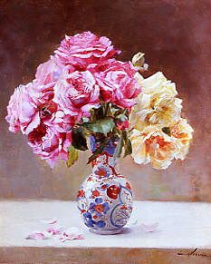 Photo of "STILL LIFE OF ROSES IN A VASE" by EMILE VERNON