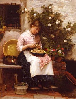 Photo of "PEELING VEGETABLES" by FANNY FILDES