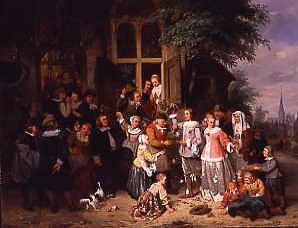 Photo of "THE WEDDING (DATED 1843)" by J.A. CONTY