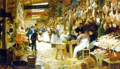 Photo of "THE MARKETPLACE, 1885" by VICTOR GABRIEL GILBERT