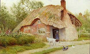 Photo of "AN ENGLISH COUNTRY COTTAGE" by ARTHUR CLAUDE STRACHAN