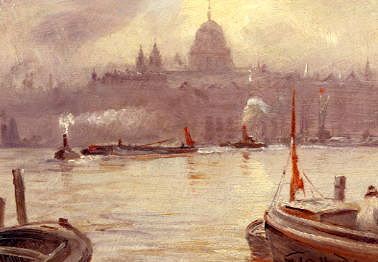 Photo of "ST. PAUL'S CATHEDRAL & RIVER THAMES, LONDON, ENGLAND" by GEORGE HYDE POWNALL