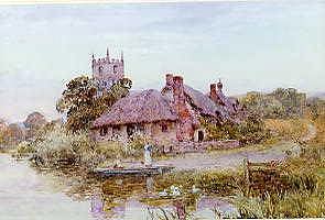 Photo of "A WORCESTERSHIRE VILLAGE (ENGLAND)" by HENRY JOHN YEEND KING