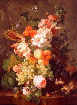 Photo of "STILL LIFE WITH ROSES AND LILIES" by JOHANNES CHRISTIANUS ROEDIG
