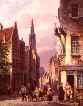Photo of "A VIEW IN AMSTERDAM" by CORNELIS CHRISTIAN DOMMERSEN
