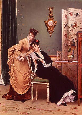 Photo of "THE LETTER" by GUSTAVE LEONHARD DE JONGHE