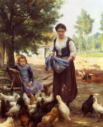 Photo of "FEEDING THE CHICKENS" by JULIEN DUPRE