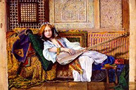 Photo of "IN THE HAREM" by JOHN ATKINSON GRIMSHAW