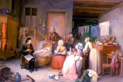 Photo of "A DOMESTIC SCENE" by JEAN BAPTISTE MADOU