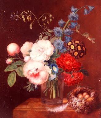 Photo of "STILL LIFE OF SUMMER FLOWERS" by GEORG FREDERIK ZIESEL
