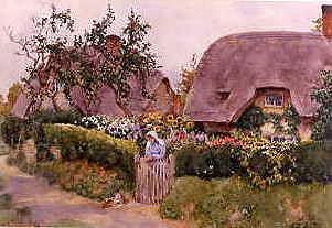 Photo of "AT THE GARDEN GATE" by GEORGE F. NICHOLLS