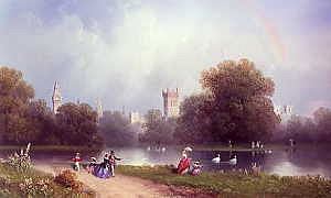 Photo of "WESTMINSTER FROM ST. JAMES'S PARK (RAINBOW)" by CARLO BOSSOLI