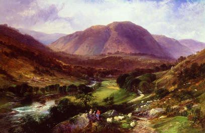Photo of "RIVER LANDSCAPE NEAR DOLGELLY, WALES" by GEORGE VICAT COLE