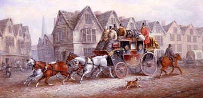 Photo of "A STAGECOACH SETTING OUT" by JOHN CHARLES MAGGS